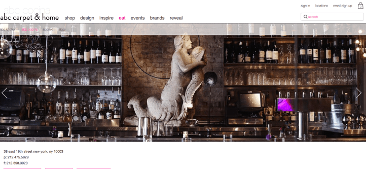 ABC Cocina web page